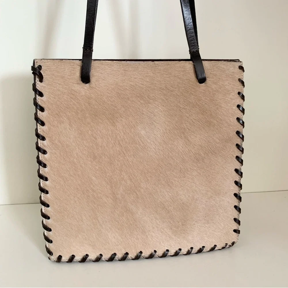 Vintage Horse hide time postmodern purse